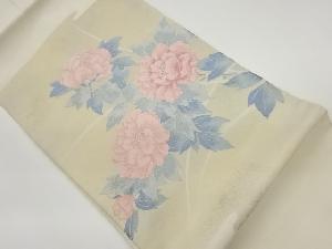 リサイクル　牡丹模様織出し名古屋帯